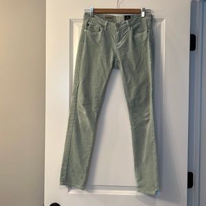 AG mint corduroy pants. Size 26P.